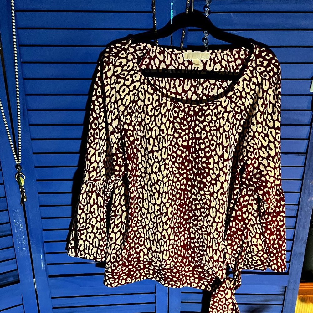 Sweetheart Tie Blouse SZ XL Perfect for Valentine's Day